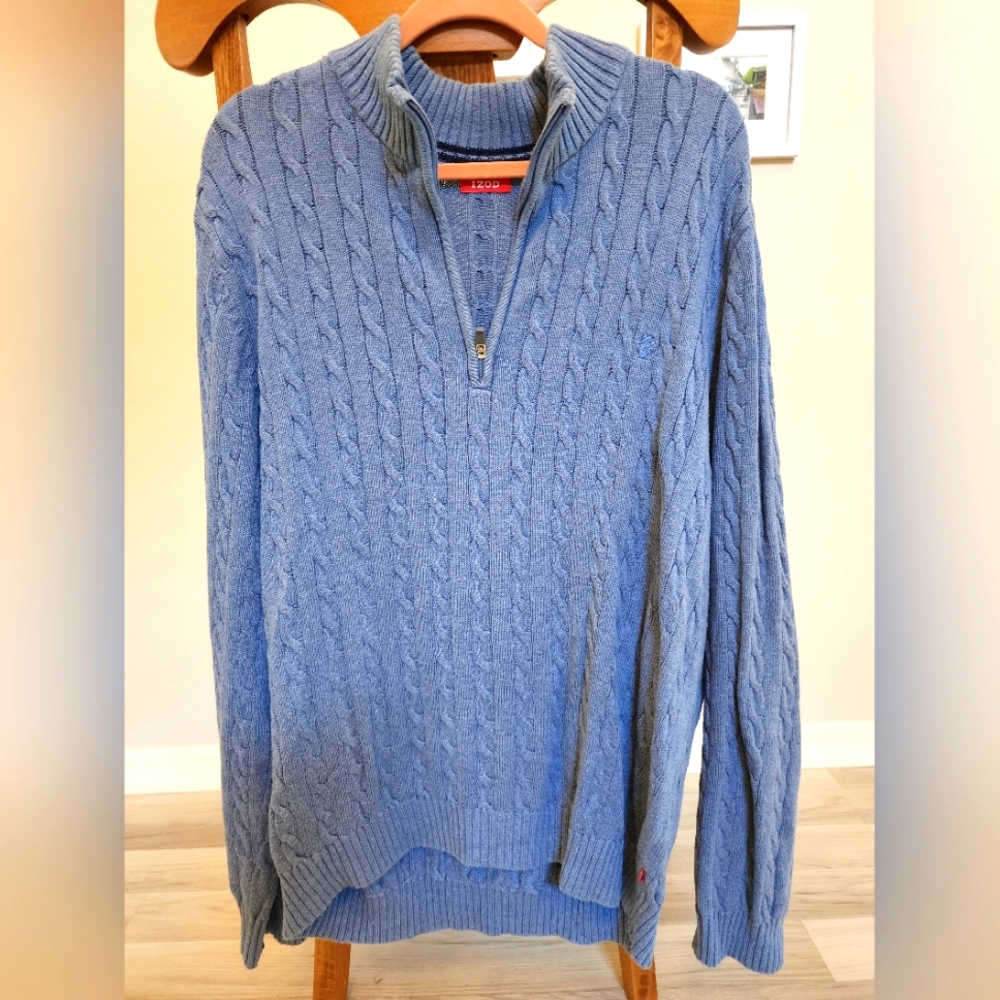 Izod quarter zip Ribbed Sweater XL